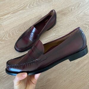 Authentic Castellanos loafers men’s burgundy-brownish shoes genuine leather GH